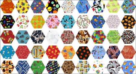 45 Hexagons Assortment B