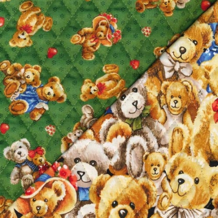 Bear Hugs Double Faced Quilted Cuddles