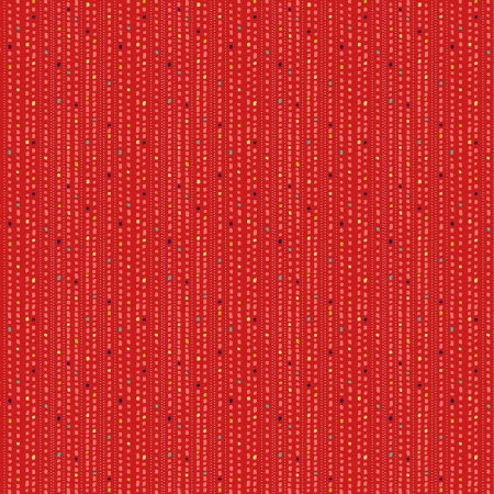 Chloe Dotted Stripe on Red