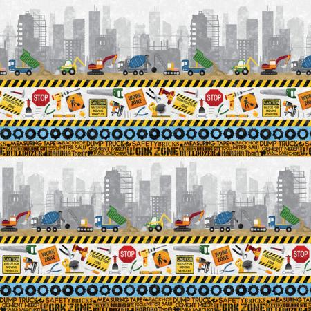 Construction Zone Picture Stripe