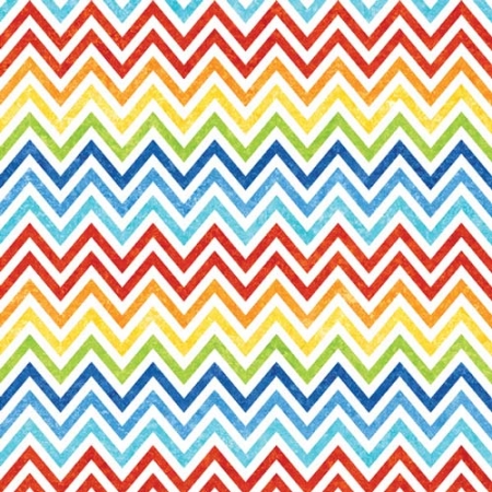 Stonehenge Rainbow Coordinates Chevron Print