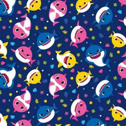 Baby Shark Playful Sharks Navy