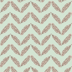 Fresh & Fab Feathered Herringbone Aqua