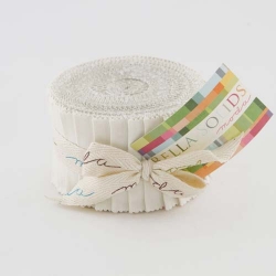 Moda Bella Solid JUNIOR Jelly Roll White