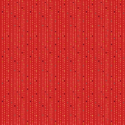 Chloe Dotted Stripe on Red