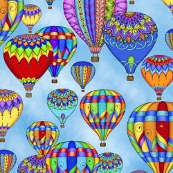 Balloon Fest Large on Blue