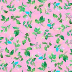 Charlene Leaf Sprigs Pink