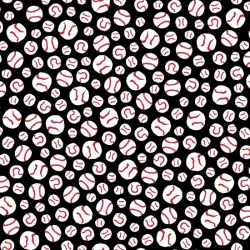 Peanuts All Stars Baseballs Black