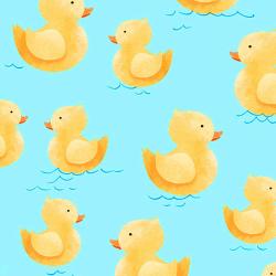 Quackers Duckies Blue
