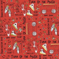 The Beat Turn Up the Music Red