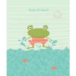 Ready, Set, Splash! Frog Panel Coral