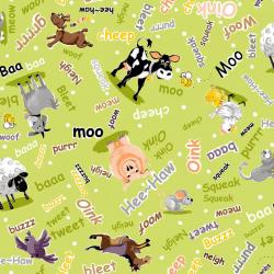 Susybee Barnyard Buddies Toss Lime Green