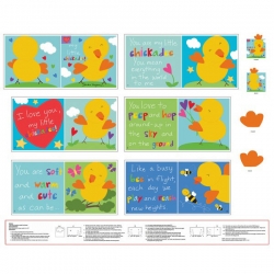 Huggable & Loveable My Little Chickadee Book Panel